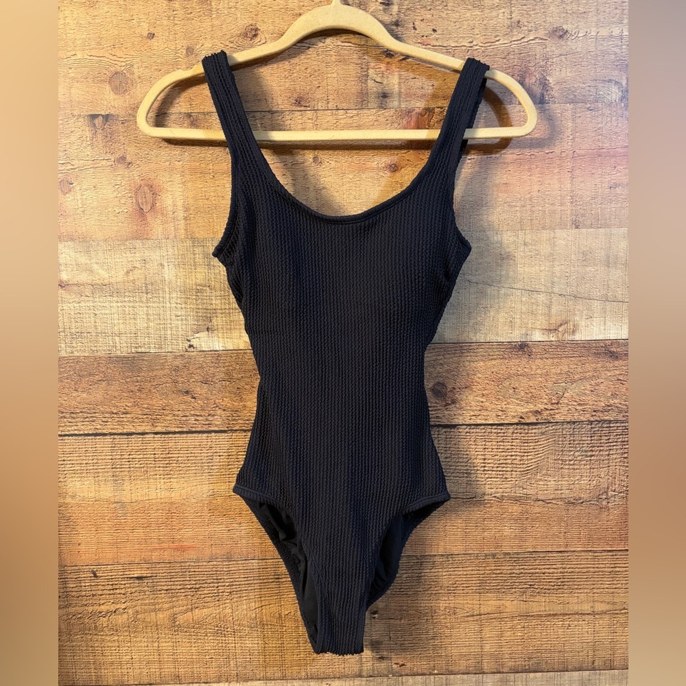 Time and Tru Black One Piece Swimsuit